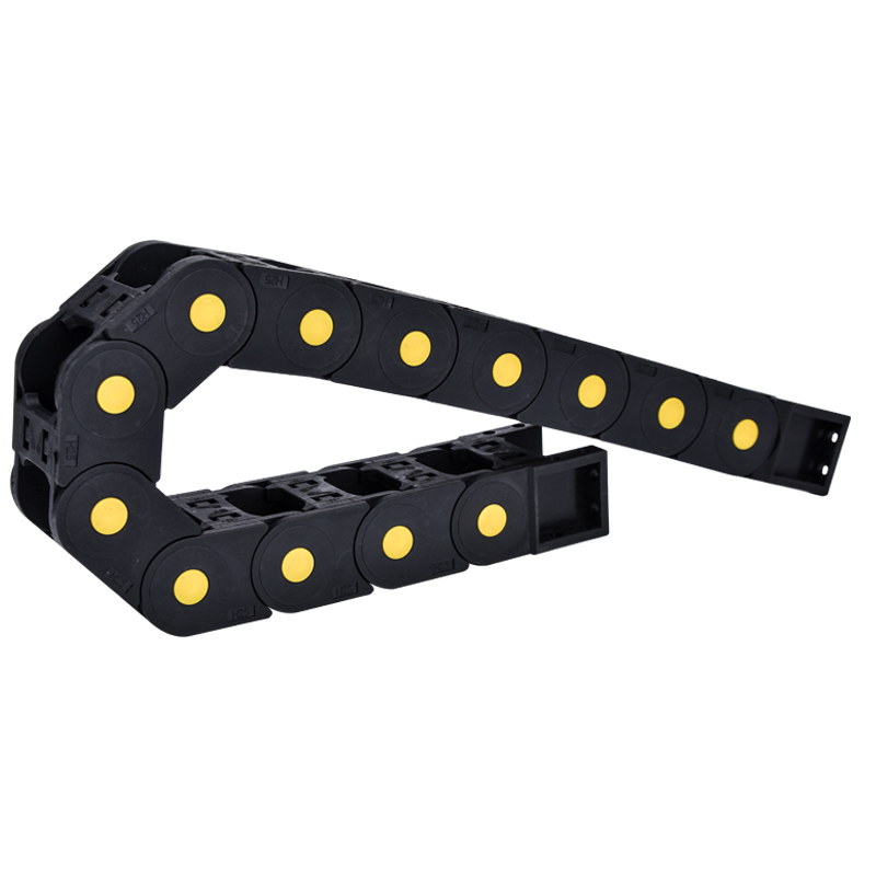 现货尼龙拖链桥式封闭坦克链条塑料履带雕刻机电缆穿线槽机床拖链