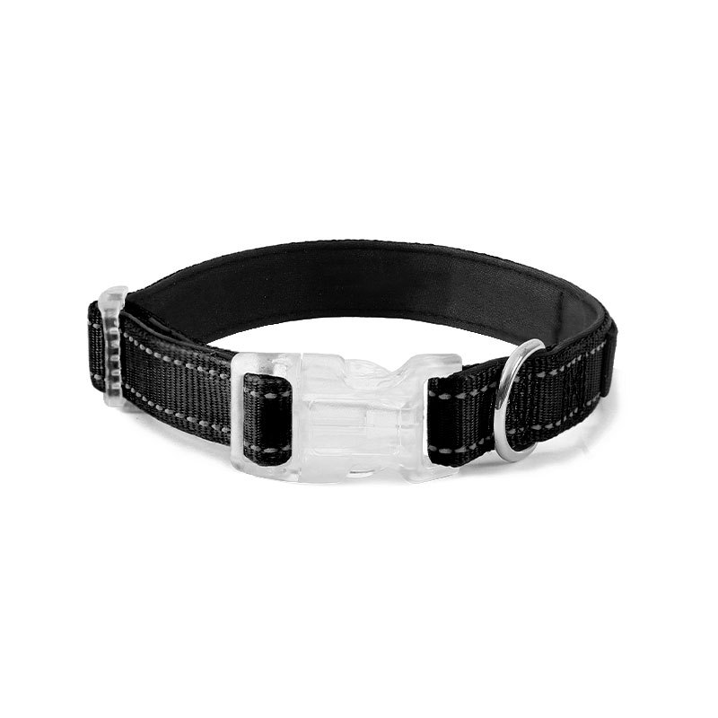 Collar reflectante de nailon para mascotas transfronterizo sin cuello, collar ajustable para mascotas, collar para perros de buceo