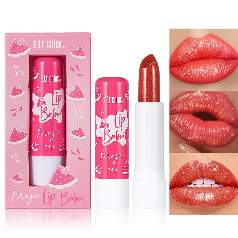 s.f.r color comercio exterior al por mayor nuevos productos Navidad atmósfera humectante brillante lápiz labial barato