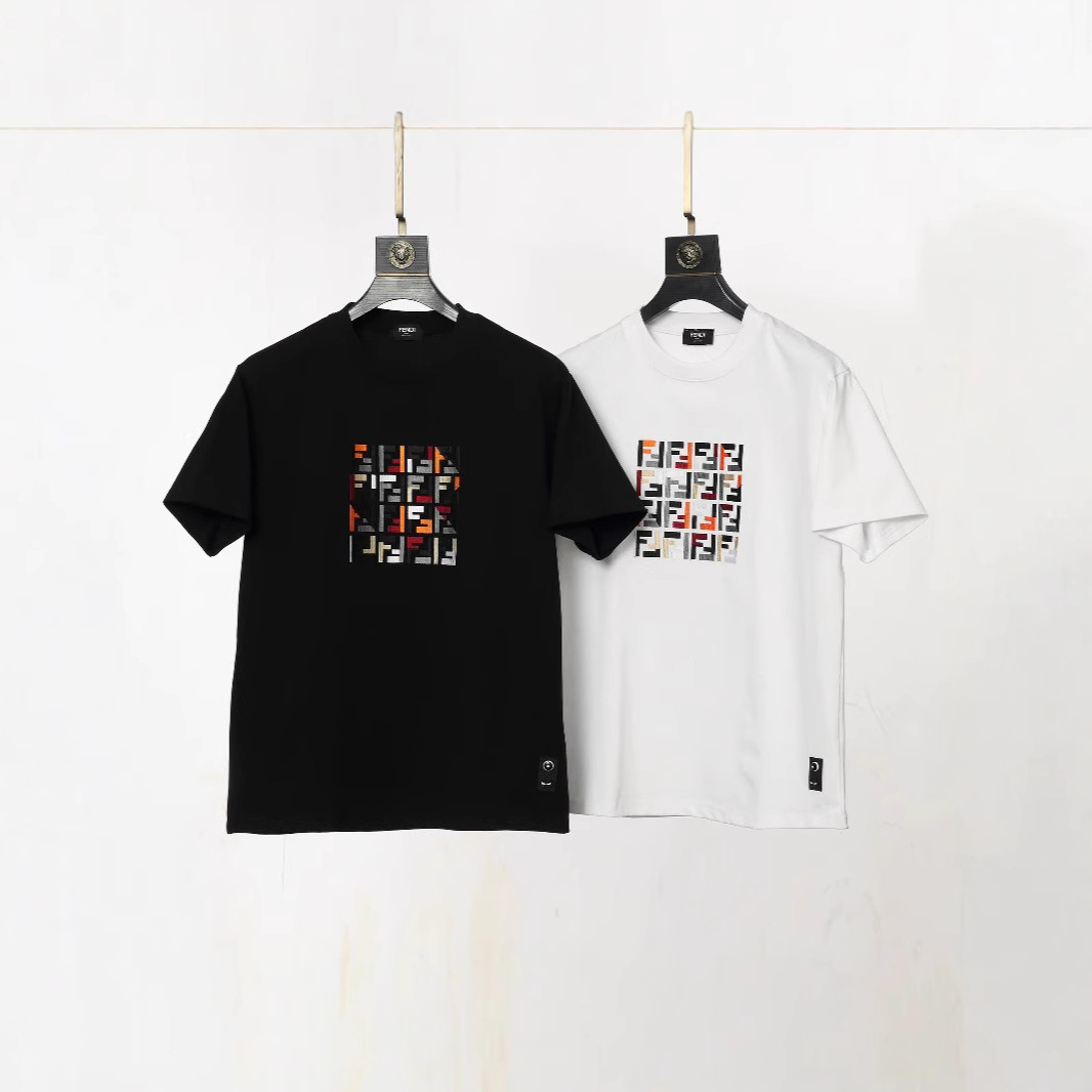 Correct Version F Home Short-sleeved T-shirt 2025 Summer Trendy Brand logo Printing Luxury Trendy Men's Trendy Brand