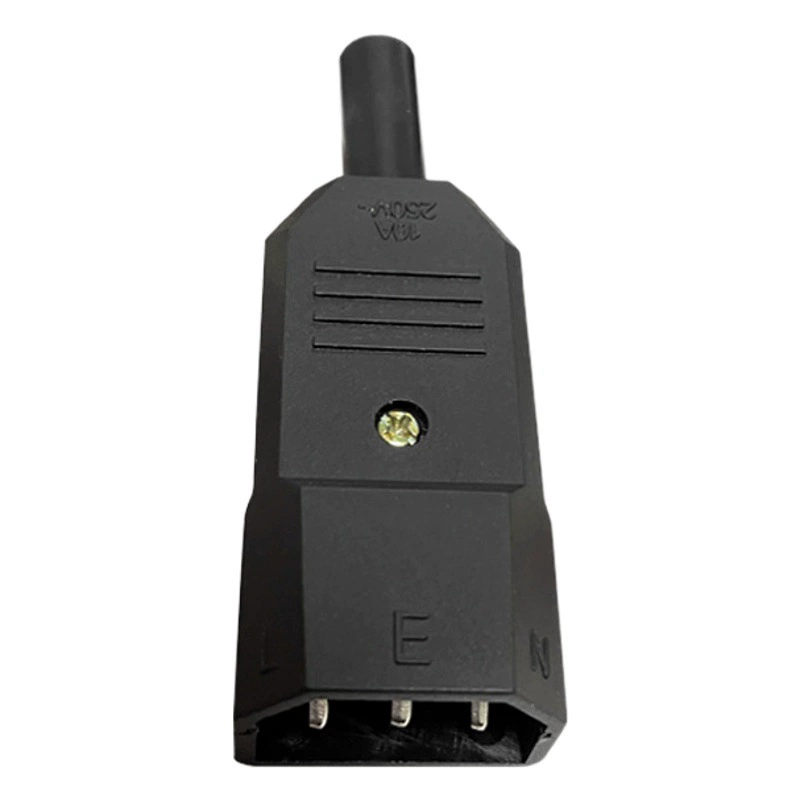 Трехэлементный шрифт самцовой штепсельный штепсельный штепсельный штепсельный штепсельный штепсельный разъем C13/C14 сборочный разъем AC соединение питания