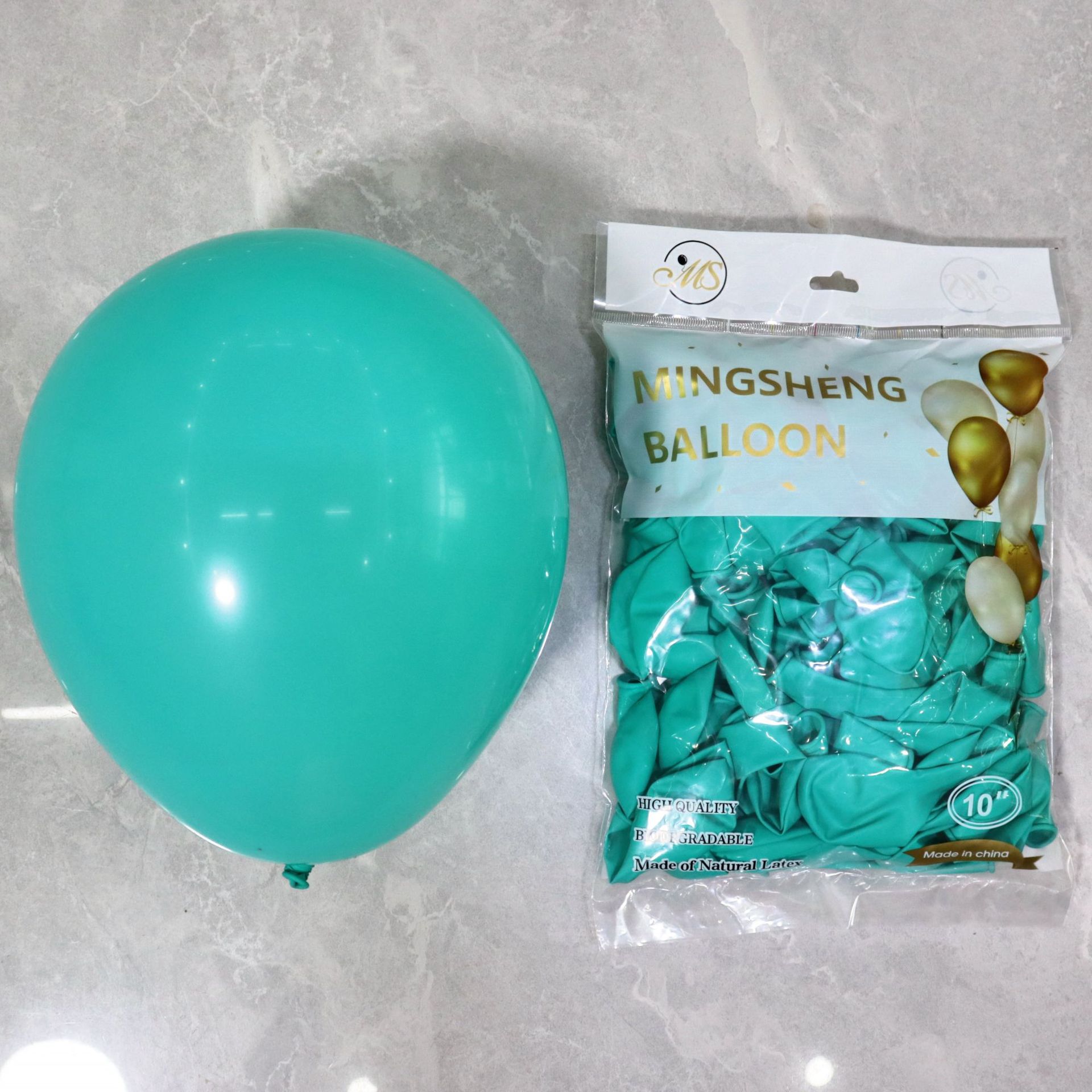 Venta al por mayor de 10 pulgadas 2,2G globo de látex engrosado visita a los Estados Unidos mate redondo cumpleaños fiesta suministros decoración Matt globo