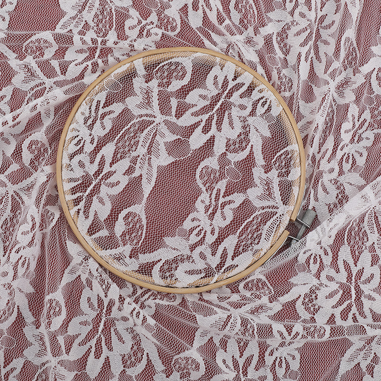 股线锦纶蕾丝面料 弹力蕾丝布料 婚纱连衣裙服装蕾丝辅料工厂现货