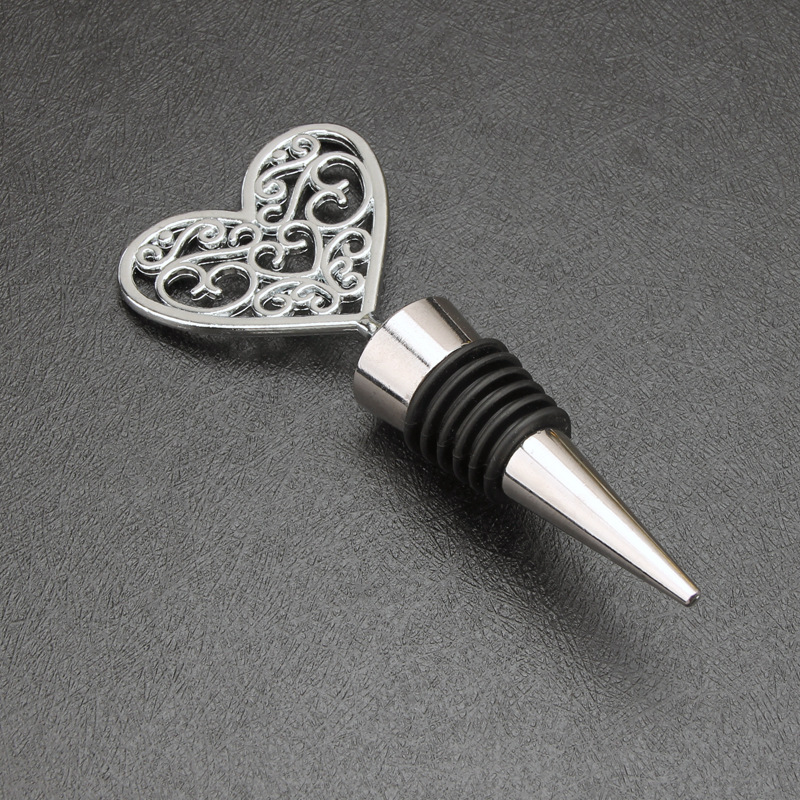 Tapón de botella de vino tinto tapa de aleación love regalo de boda estrella de mar en forma de corazón copo de nieve arte de preservación hermético juego de vino transfronterizo