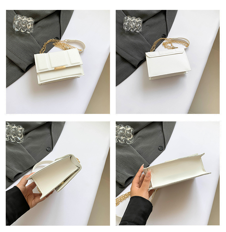 Cross-border commuting small square bag, retro chain single-shoulder bag, Korean version crossbody bag, new autumn/winter 2024 collection, women's bag undefined