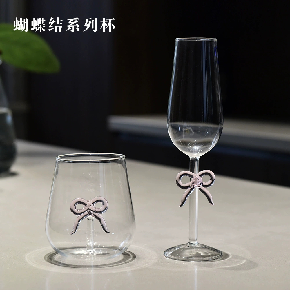 Креативный лук бокал шампанского