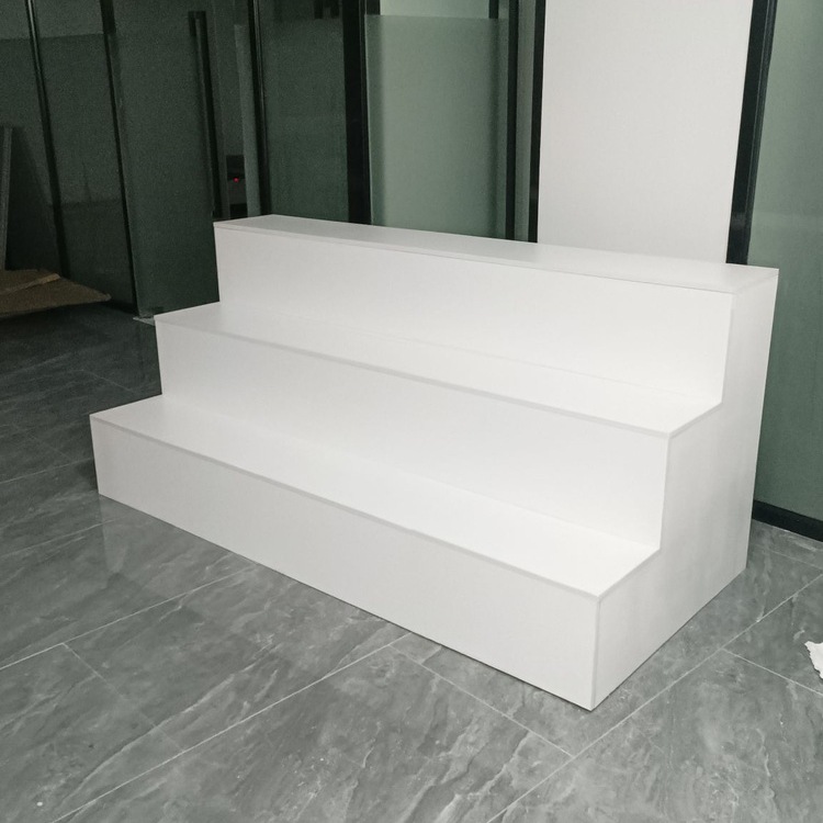 中岛柜实木台阶型展示货柜梯形陈列鞋架鲜花百货礼品货架Tω