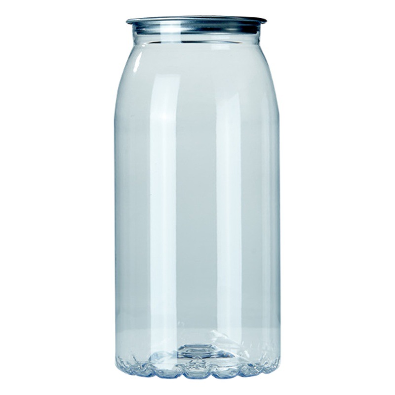 Suministro directo de fábrica de botellas de plástico PET de celebridades de Internet de 700ml botella de lata de bebida botella de té con leche lata transparente image 1