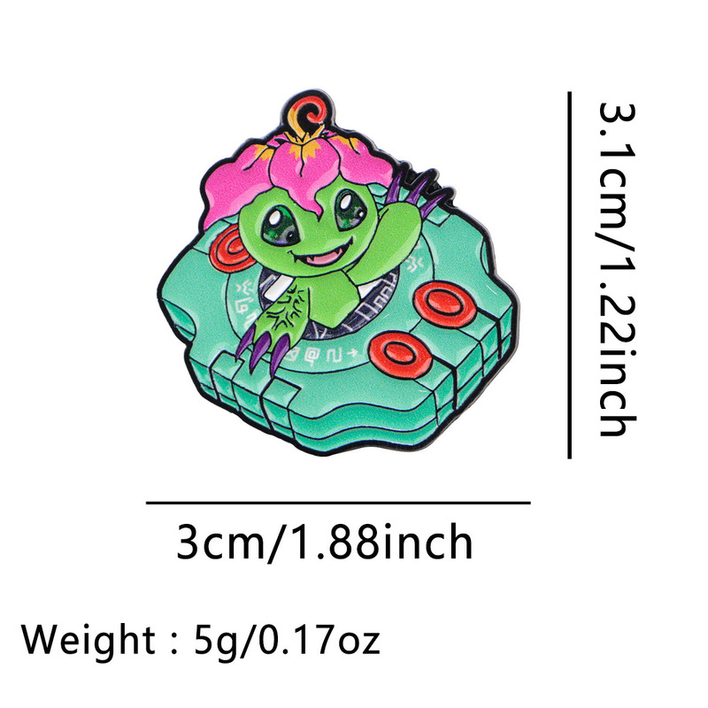 数码宝贝胸针卡通金属徽章创意包包个性饰品勋章服装胸针卡通配饰|undefined
