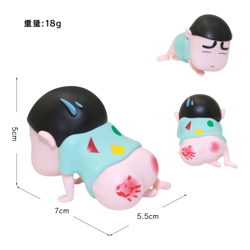 クリエイティブかわいいクレヨンしんちゃんビートバットしんちゃんフィギュアモデルアニメ漫画デスクトップ装飾品男性卸売|undefined