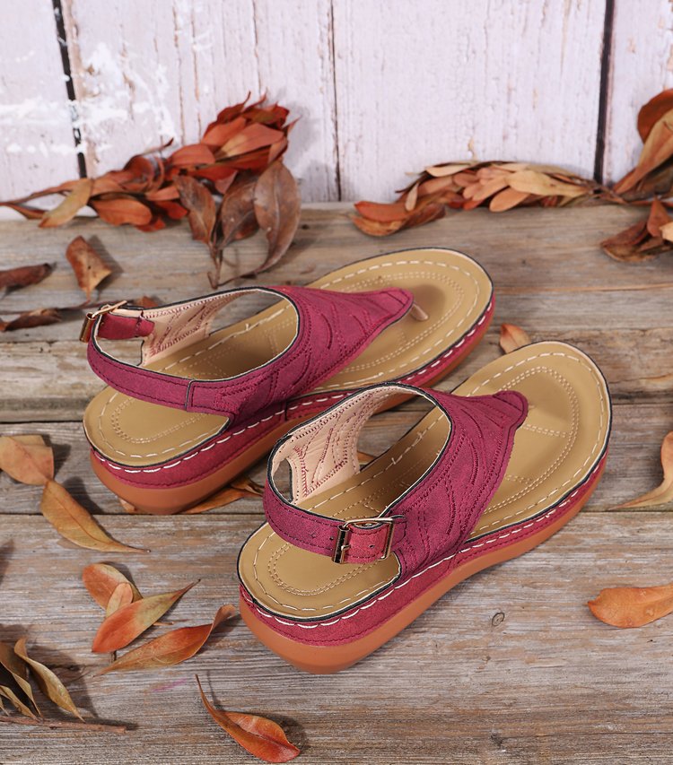 Damen-Sandalen, Reise-Party, synthetische orthopädische Flip-Flops mit Fußgewölbeunterstützung_voghion.com