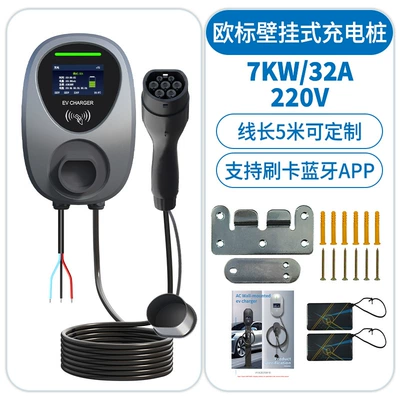 16A European Standard Wall-Mounted Charging Pile New Energy Vehicle Ac 11Kw380-400V Ac Household Charging Pile (Elektrikli avtomobil şarj stansiyaları) - european-standard-7kw32a-220v