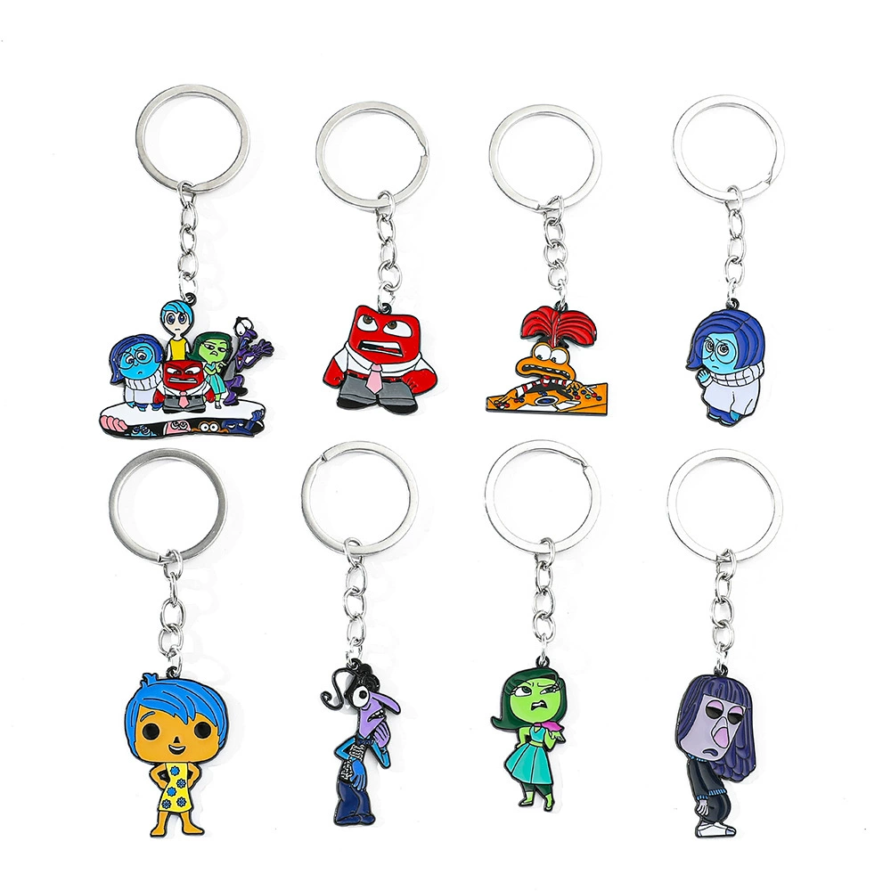 Мультфильм Аниме Inside Out новый мозговой агент команды сплав масло капли подвешенная цепочка ключей