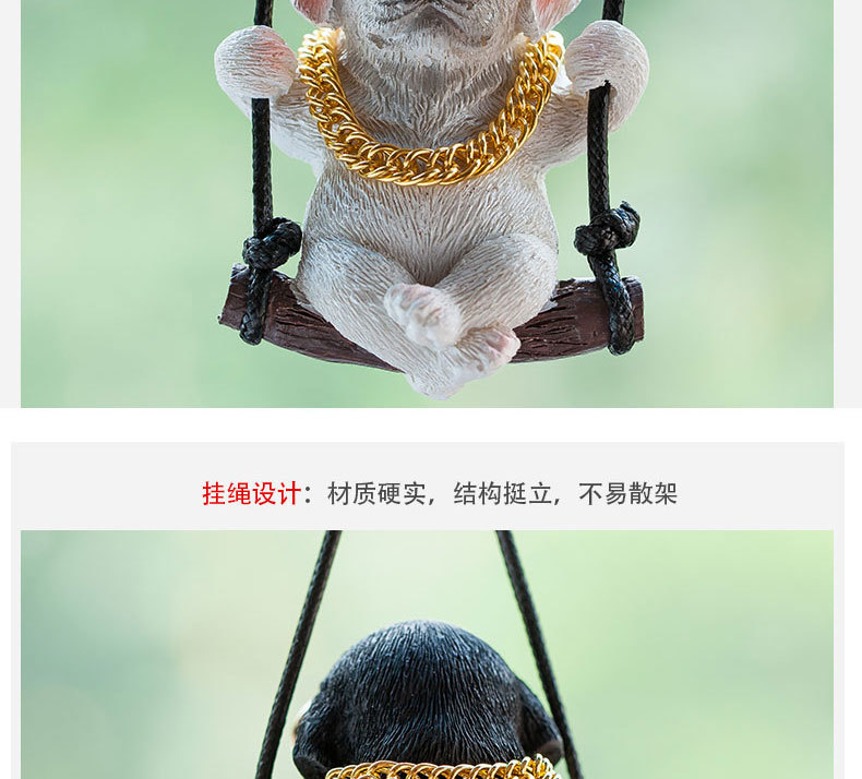 Swing Dog Car Pendant Swing Autumn Car Rearview Mirror Hanging Pendant Pendant Car Accessories for Men and Women Labrador