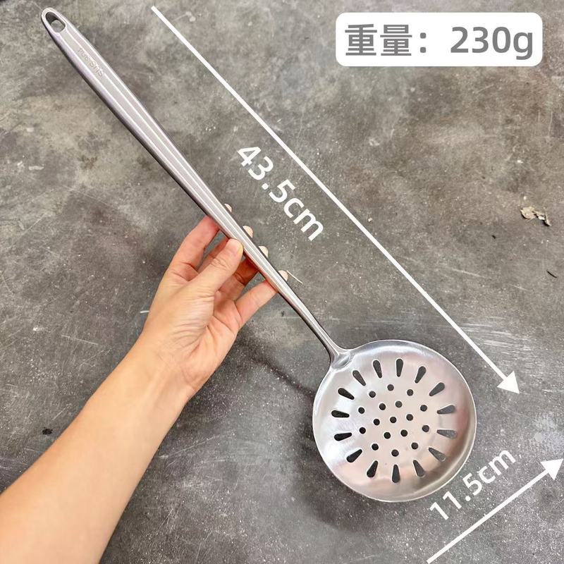 メーカー卸売304ステンレス鋼スープスプーン、スパチュラ、延長ひょうたん型スチールハンドル、キッチン用品、スープスプーン、お粥スプーン、フライパンスプーン、スパチュラ|undefined