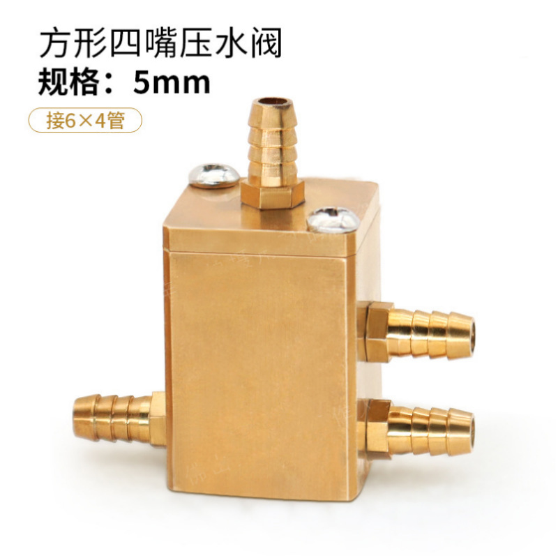 Silla dental Dental válvula de presión hexagonal Válvula de control de válvula de control de Junta Única accesorios de válvula de presión cuadrada