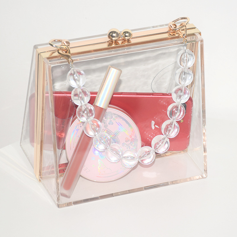 469g Weight Lock clasp Closure Type Top Handle Strap Type Evening Bag Bags Type Holiday, Party Occasion Acrylic Material Solid Color Pattern All Seasons Season Women's Gender Vintage Style Style Square Shape Small Size Women's Small Arylic Solid Color Vintage Style Square Lock Clasp Evening Bag 16