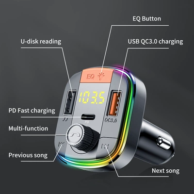 atmosphere breathing light QC3.0 – Car mp3