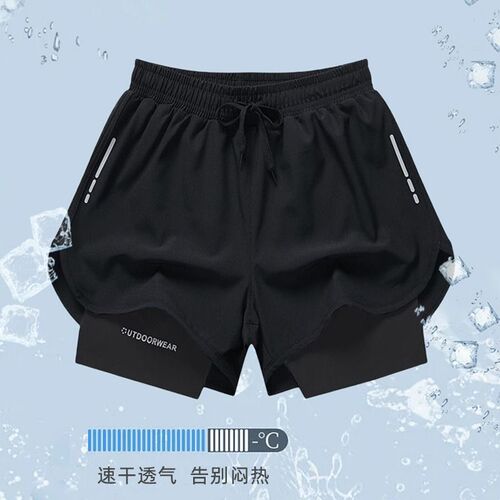 Men's swimming trunks anti-embarrassment 2024 new quick-drying large size breathable boxer beach shorts hot spring swimming equipment sports