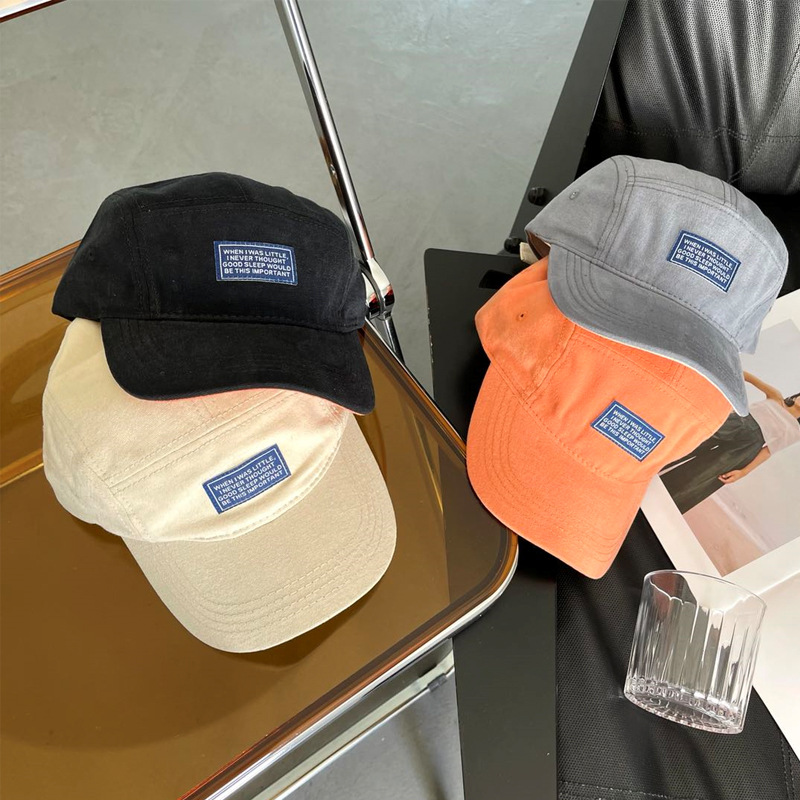 Wide-brimmed Hat ins summer Handsome ruffian Baseball cap outdoors motion Wide-brimmed Labeling Cap