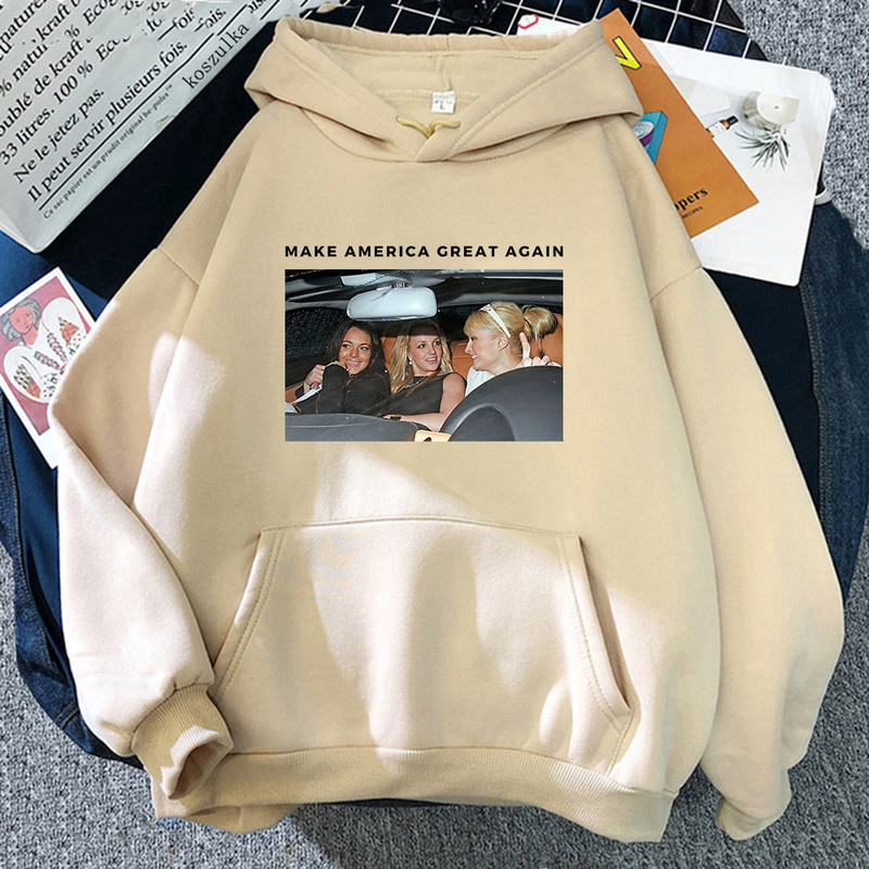Britney Spears Make America Great Again Sweatshirt Vintage Women Harajuku Sweatshirt Unisex