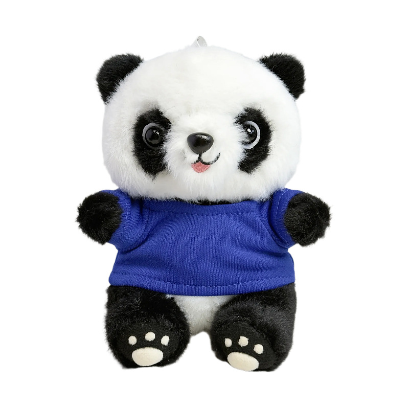 Panda muñeca suéter muñeca sonriente juguetes de peluche reunión anual regalos bancarios se pueden imprimir LOGO