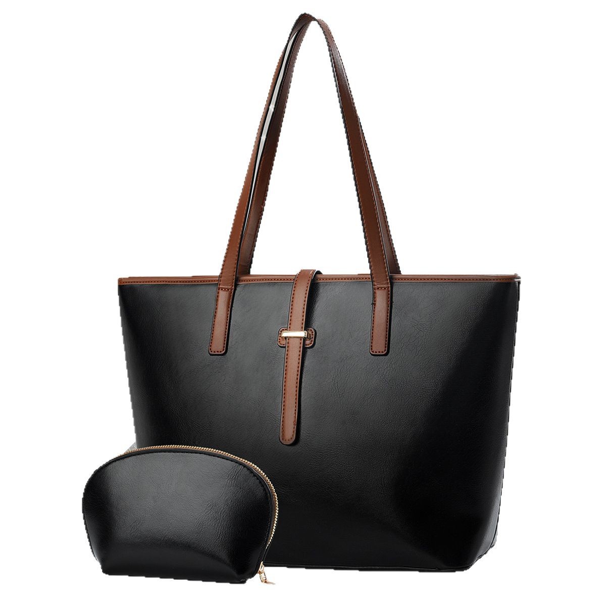 Bolso Tote bag Taizhou bolso femenino nuevo comercio exterior transfronterizo al por mayor color sólido bolso madre textura totebags