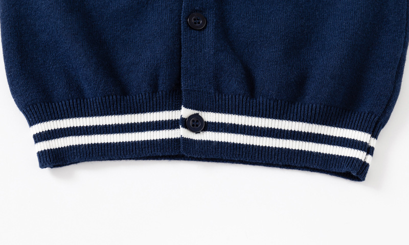 Jungen Strickjacke Aus Baumwolle Für Kinder Herbst Pullover_voghion.com
