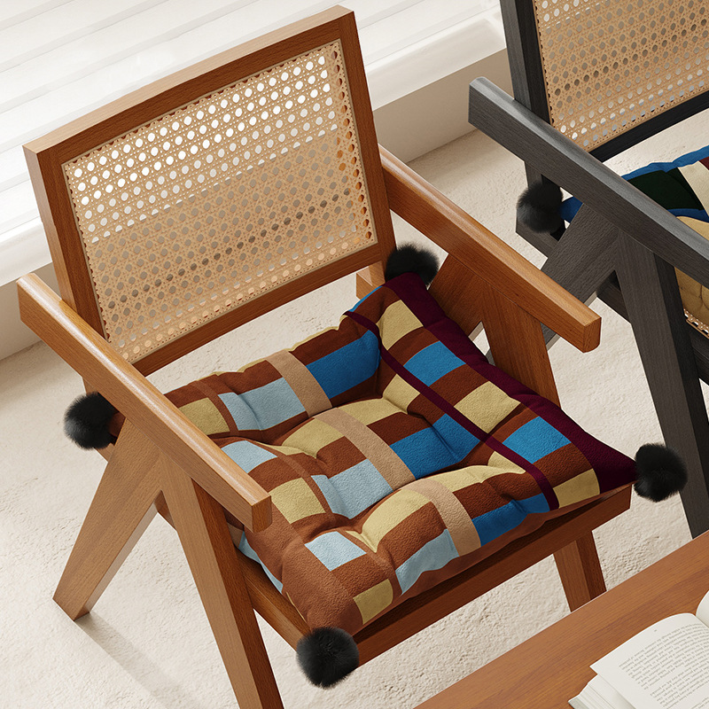 Simple retro americano asiento de asiento de comedor casero invierno invierno caliente aislamiento de aluminio dormitorio asiento de sala de aula cojín