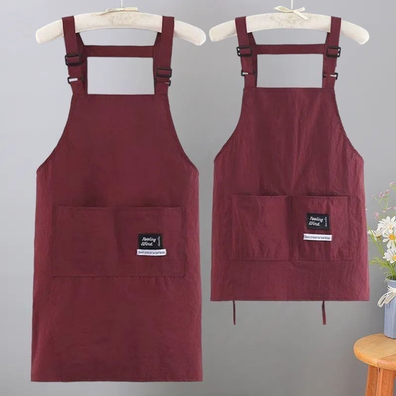 Fashionable, Fresh, Waterproof Apron, Stain-Resistant, Home Kitchen Cooking Coveralls, Same Style Work Clothes for Men and Women Fashionable, Fresh, Waterproof Apron, Stain-Resistant, Home Kitchen Cooking Coveralls, Same Style Work Clothes for Men and Women