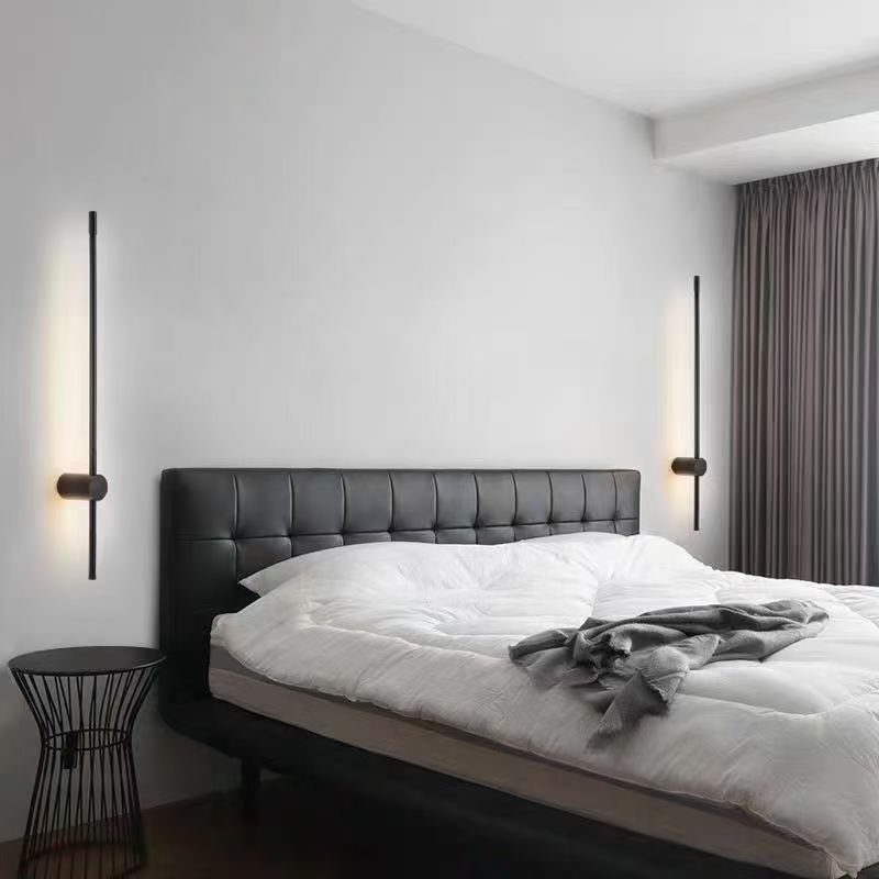 Lámpara de pared larga moderna simple cama dormitorio sala de estar pasillo linterna de pared lineal transfronteriza explosión lámparas al por mayor