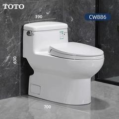 ΤΟΤΟ トイレ CW886B 一体型ジェットサイフォン式節水静音降下消臭・詰まり防止トイレ