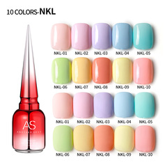 AS New Candy Color Nail Polish Glue 2022 New Trend Popular Macaron Color Small Set Nail Salon Exclusive