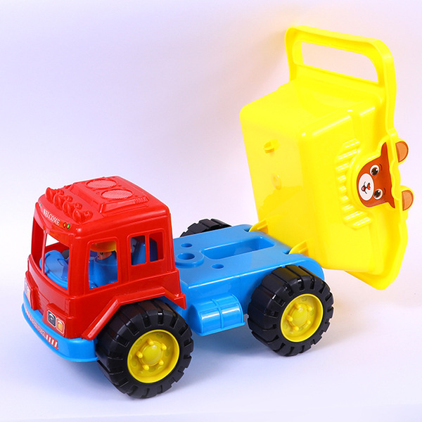 beach summer children's cartoon toy playing with sand play in water