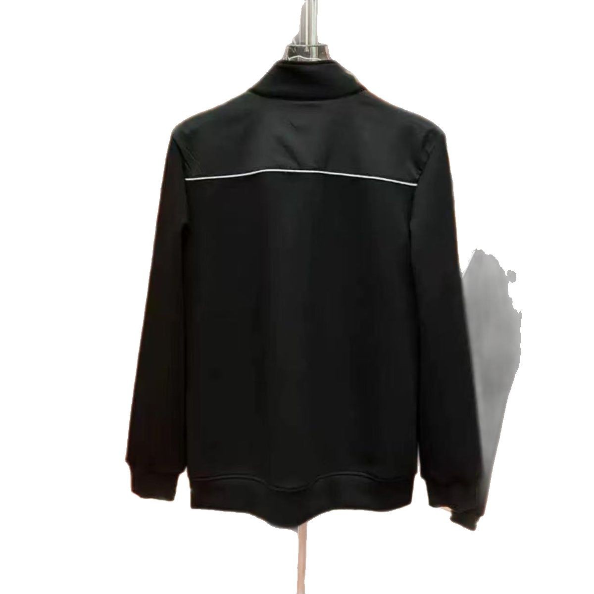 Spring and Autumn Fashion Brand Collar Casual suit Men's Fashion Stitching Triangle Label Loose Jacket Two-piece Set