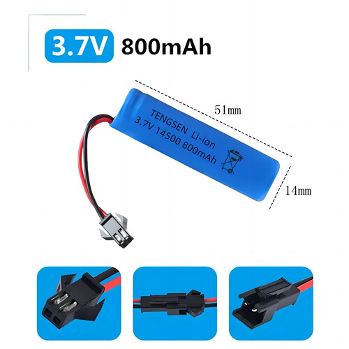 3.7V 14500 Battery Remote Control Car Lighting 3.7V 18650 Battery Stunt Car Water Gun Toy Battery