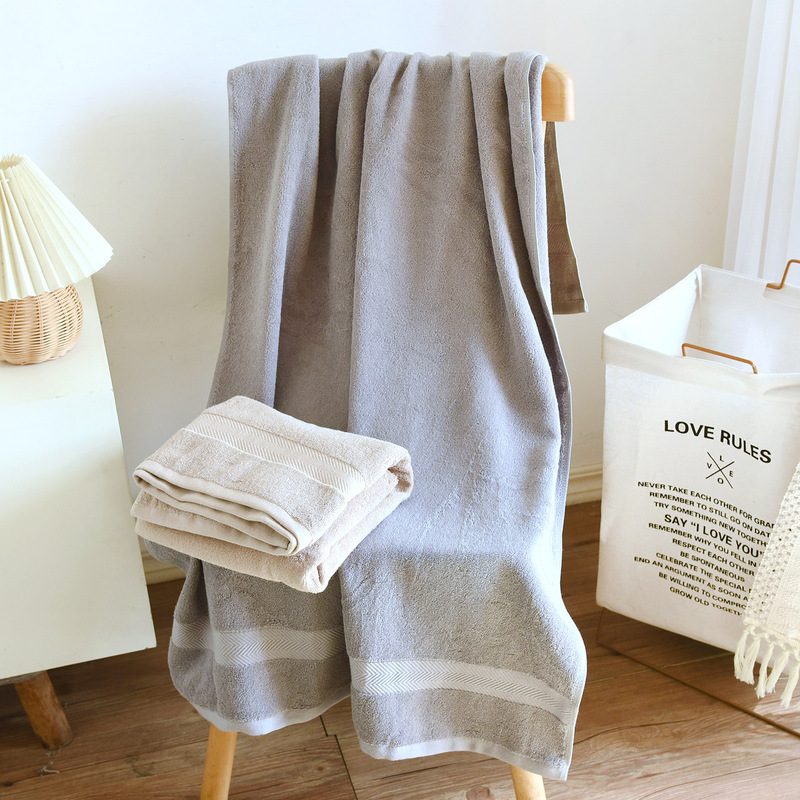 Thickened hemp antibacterial bath towel for adult bathing, home use, foreign trade, all-cotton thickened bath towel, soft, absorbent, and lint-free Thickened hemp antibacterial bath towel for adult bathing, home use, foreign trade, all-cotton thickened bath towel, soft, absorbent, and lint-free