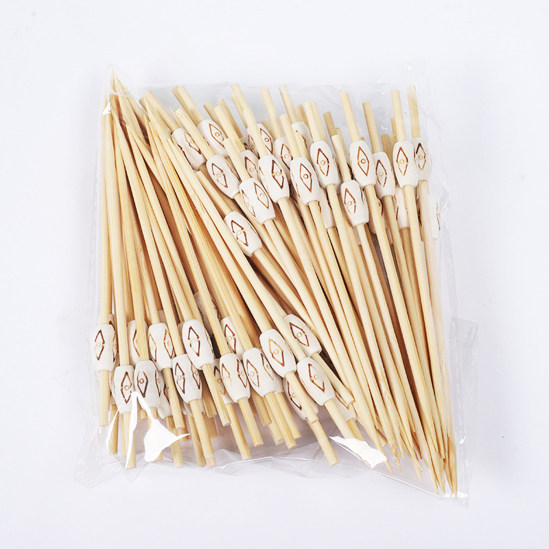 Signo de fruta desechable lindo florecita fresca bolita color postre sushi hamburguesa arte fruta palo de bambú al por mayor