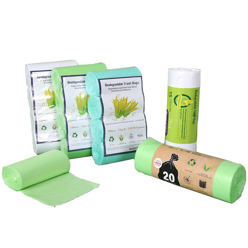 Biodegradable Garbage Bag Bio-based Starch Household Garbage Bag Disposable Household Outdoor Universal Garbage Bag