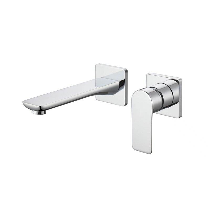 Concealed Embedded Two-Piece Modern Bathroom Basin Faucet Gun Gray Basin Faucet Manufacturer Wholesale