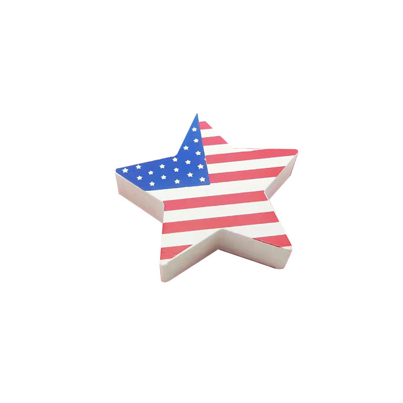 Decoración transfronteriza del día de la independencia de madera, estrellas y rayas, decoración de la fiesta de las estrellas, decoración del ambiente del día nacional de EE. UU.