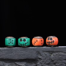 藏式料器阿呆骰子配珠文玩配饰配件仿珊瑚仿松石diy民族风饰品