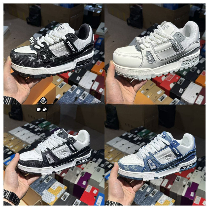 Comercio exterior Putian puro cuero original entrenador de burro de goma vacía zapatos de skate gorda para hombres y mujeres de alto lujo zapatos deportivos casuales