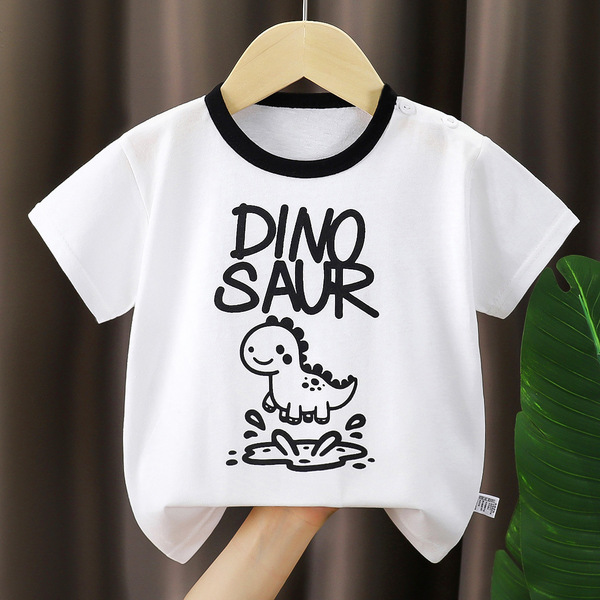Children's cotton summer T-shirt for boys