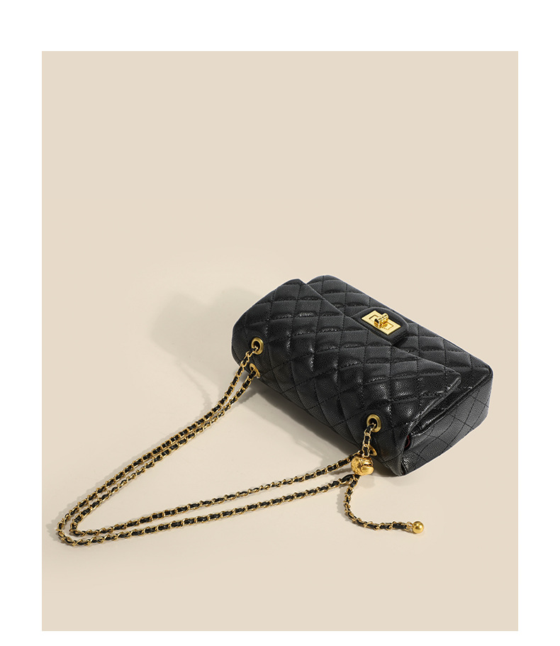 Women's Quilted Chain Crossbody Bag Versatile Small Shoulder Bag_voghion.com