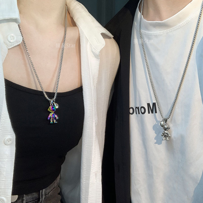 Fashion Cartoon Character Stainless Steel Plating Pendant Necklace 1 Piece