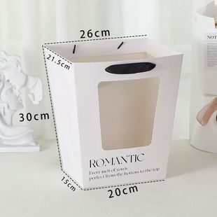 Square Handbag Simple Modern Hollow Gift Bag Hd Storage Bag Doll Gift Gift Bag