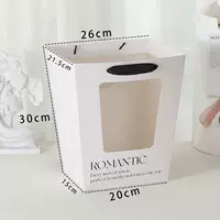 Квадратная сумка, простая современная полая подарочная сумка, HD сумка для хранения, подарочная сумка для куклы