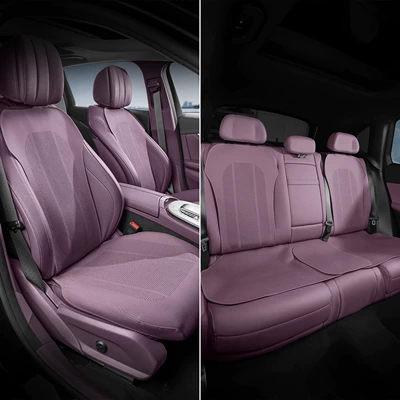 Seat cushion, seat cover, Seat Cushion - xingheng-purple-7-piece-set-of-front-and-rear-backrest-cushions