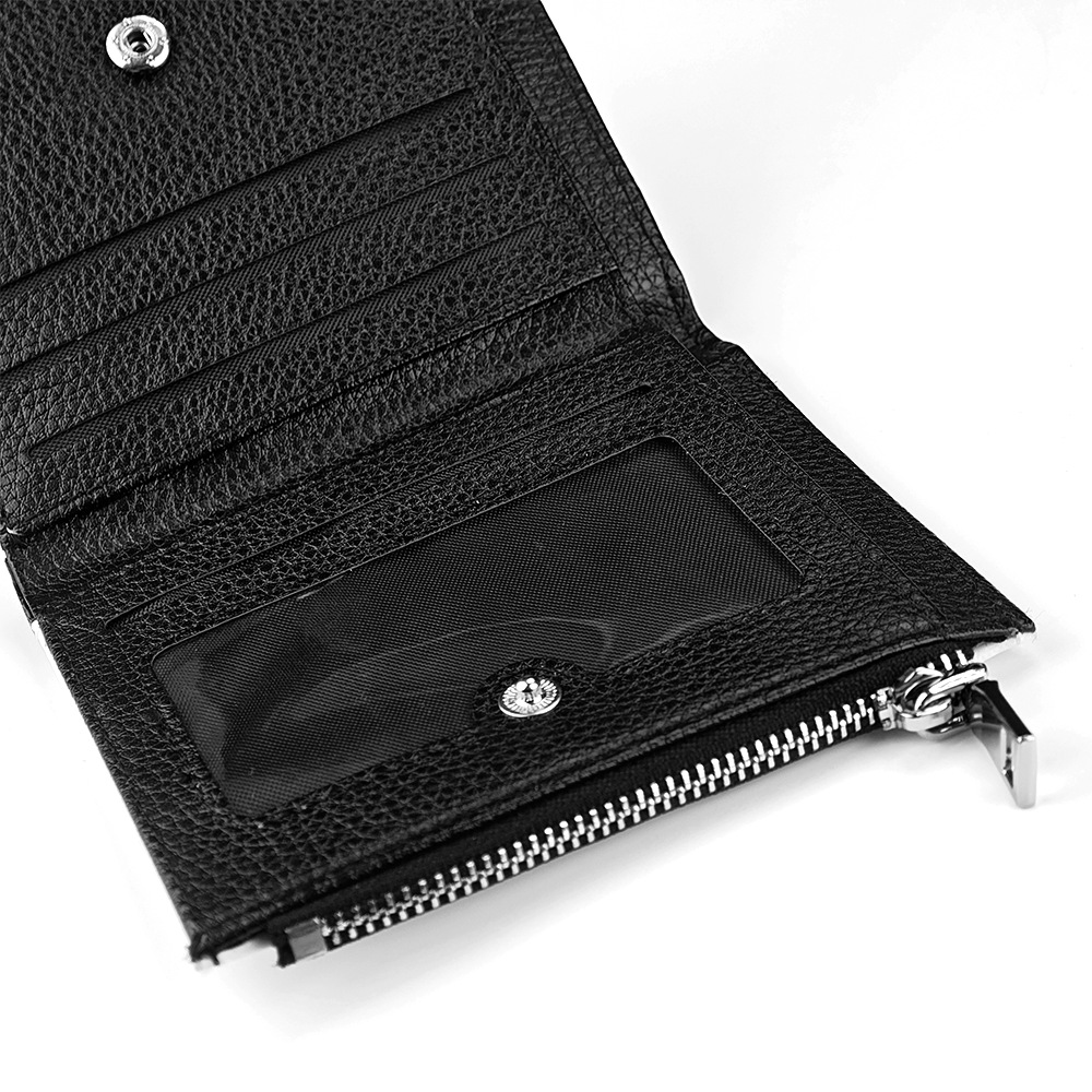 Nuevo producto sublimación cuero cremallera impresión de doble cara monedero tarjeta bolsa de almacenamiento en efectivo